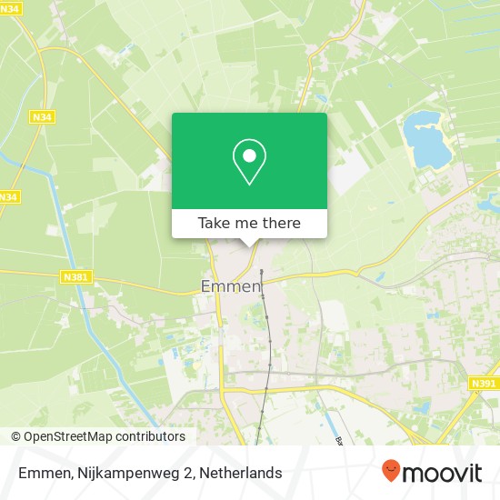 Emmen, Nijkampenweg 2 Karte