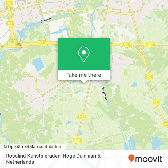 Rosalind Kunstsieraden, Hoge Duinlaan 5 map