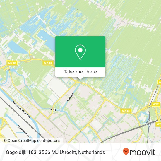 Gageldijk 163, 3566 MJ Utrecht map