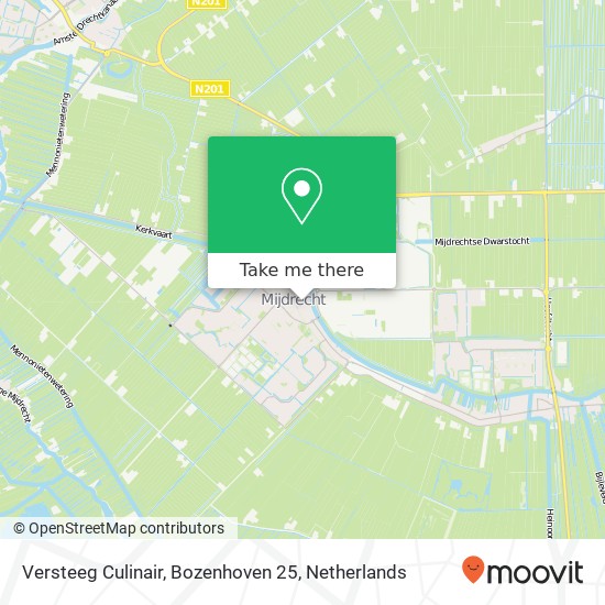 Versteeg Culinair, Bozenhoven 25 map