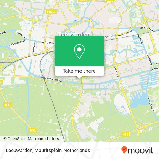Leeuwarden, Mauritsplein Karte