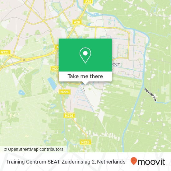 Training Centrum SEAT, Zuiderinslag 2 Karte