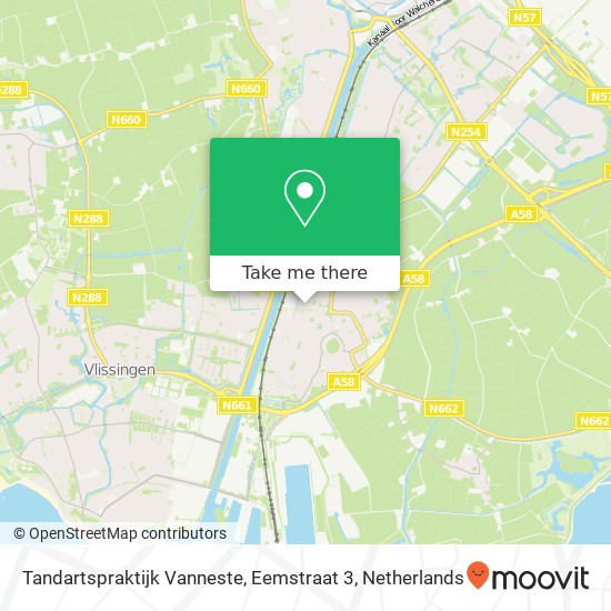 Tandartspraktijk Vanneste, Eemstraat 3 map