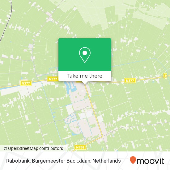 Rabobank, Burgemeester Backxlaan map