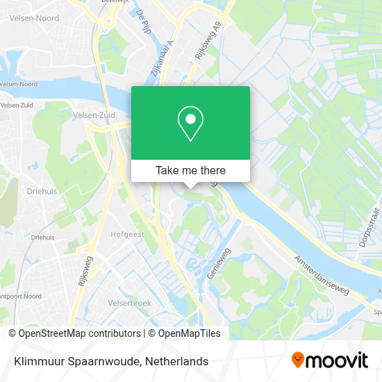 Klimmuur Spaarnwoude map