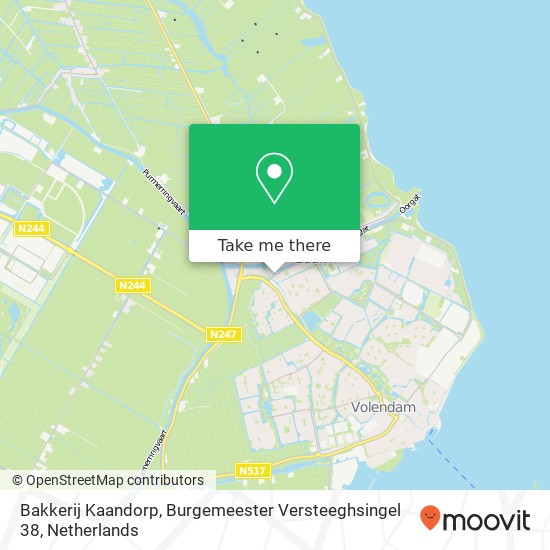 Bakkerij Kaandorp, Burgemeester Versteeghsingel 38 map