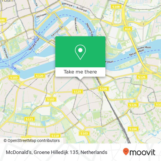 McDonald's, Groene Hilledijk 135 map