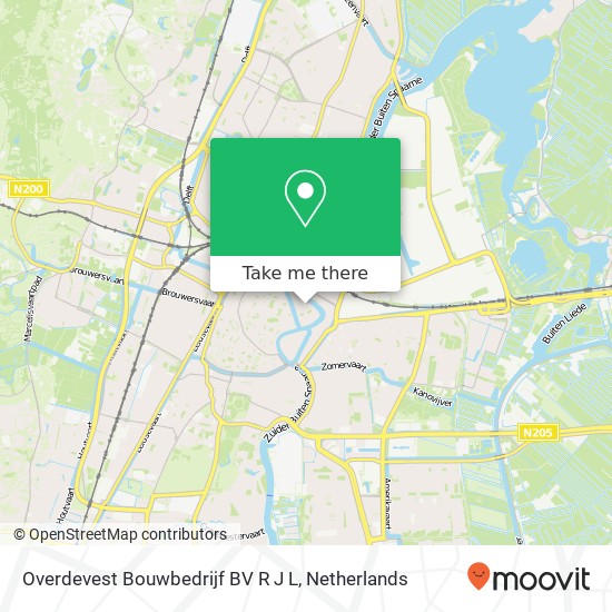 Overdevest Bouwbedrijf BV R J L map