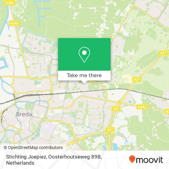 Stichting Joepiez, Oosterhoutseweg 89B map