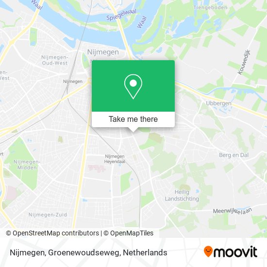 Nijmegen, Groenewoudseweg map