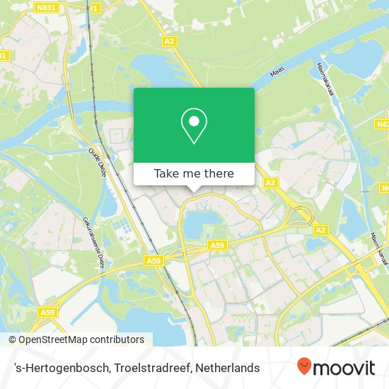 's-Hertogenbosch, Troelstradreef map