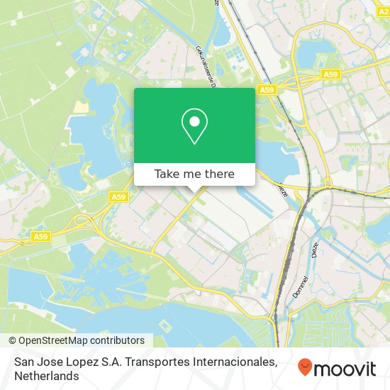 San Jose Lopez S.A. Transportes Internacionales map