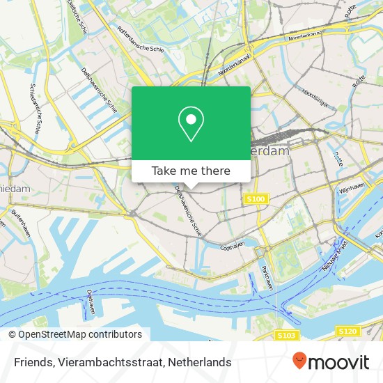 Friends, Vierambachtsstraat map