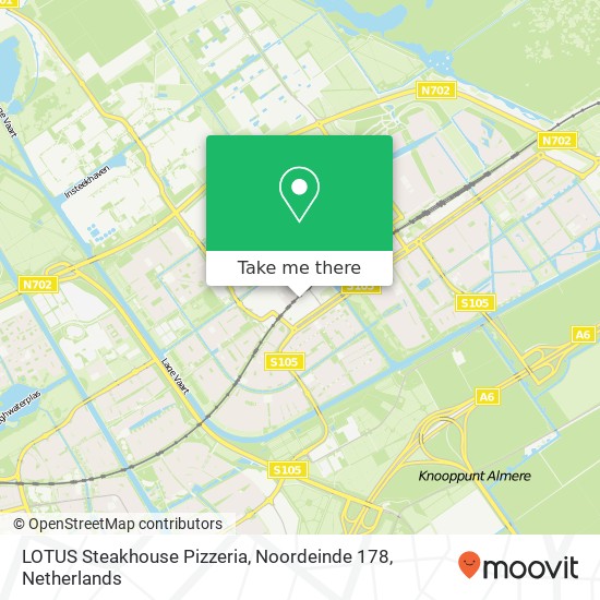 LOTUS Steakhouse Pizzeria, Noordeinde 178 map