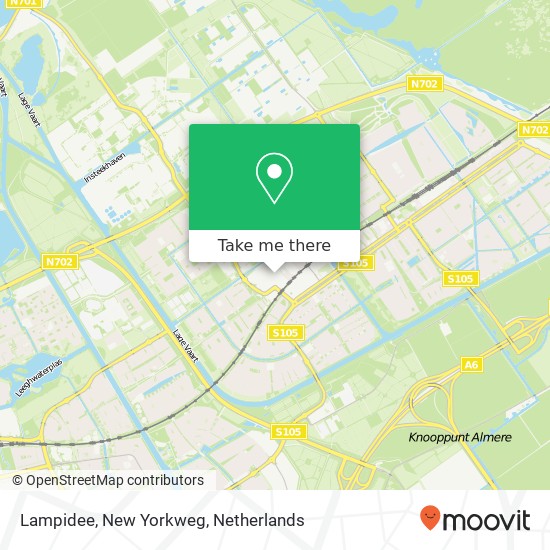 Lampidee, New Yorkweg Karte