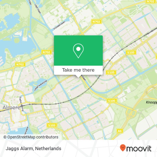 Jaggs Alarm, Johannes Vermeerstraat 242 map