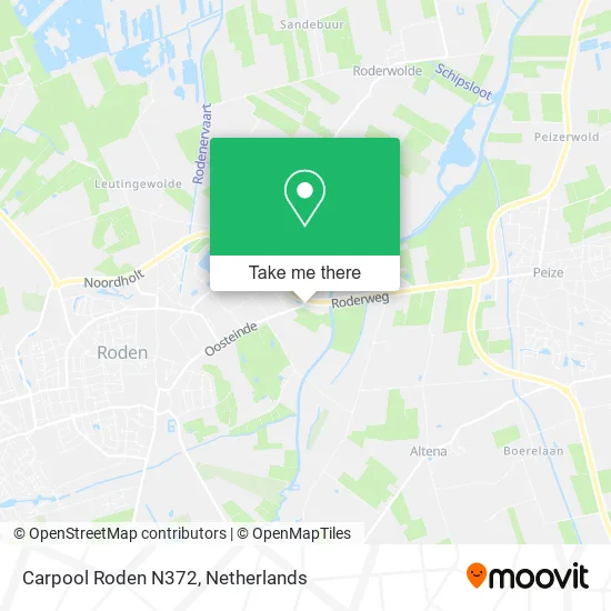 Carpool Roden N372 map