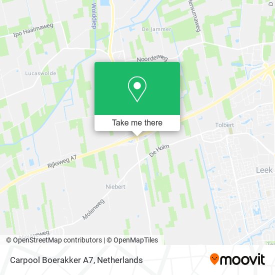 Carpool Boerakker A7 map