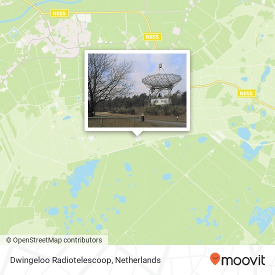 Dwingeloo Radiotelescoop map