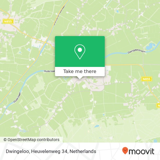 Dwingeloo, Heuvelenweg 34 Karte