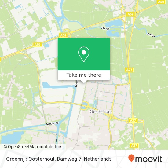 Groenrijk Oosterhout, Damweg 7 Karte