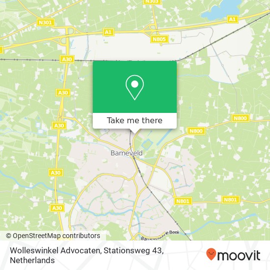 Wolleswinkel Advocaten, Stationsweg 43 map