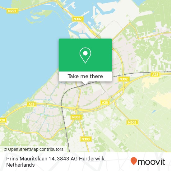 Prins Mauritslaan 14, 3843 AG Harderwijk map