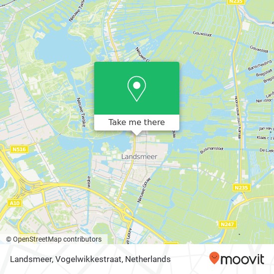 Landsmeer, Vogelwikkestraat Karte