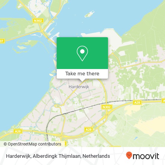 Harderwijk, Alberdingk Thijmlaan map