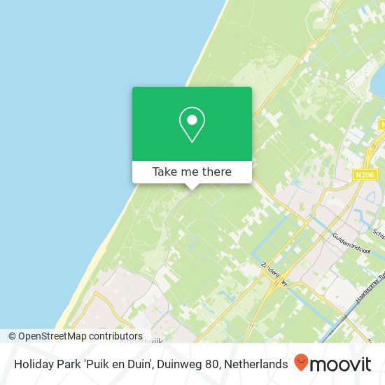 Holiday Park 'Puik en Duin', Duinweg 80 map