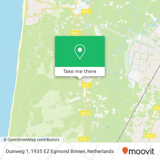 Duinweg 1, 1935 EZ Egmond Binnen map