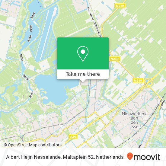 Albert Heijn Nesselande, Maltaplein 52 Karte