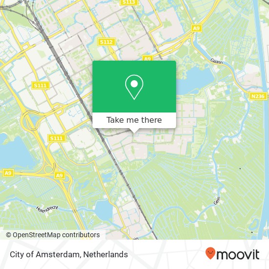 City of Amsterdam map