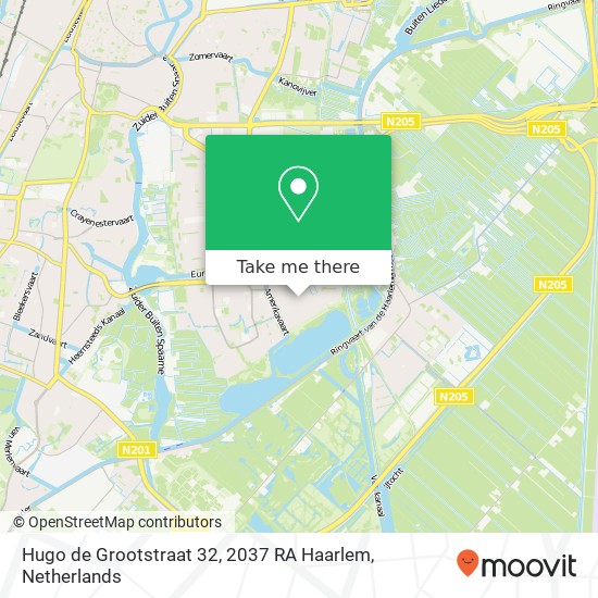 Hugo de Grootstraat 32, 2037 RA Haarlem Karte