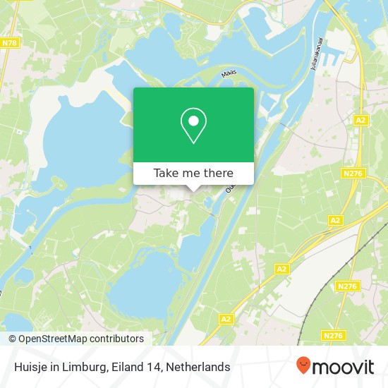Huisje in Limburg, Eiland 14 map