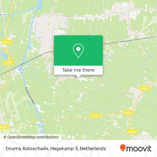 Douma Autoschade, Hegekamp 5 map