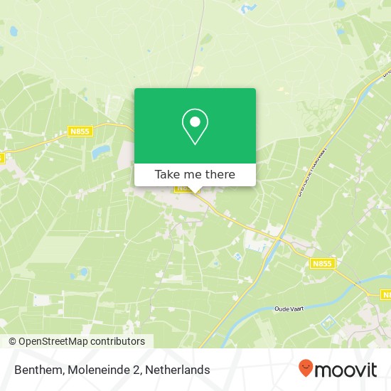 Benthem, Moleneinde 2 map