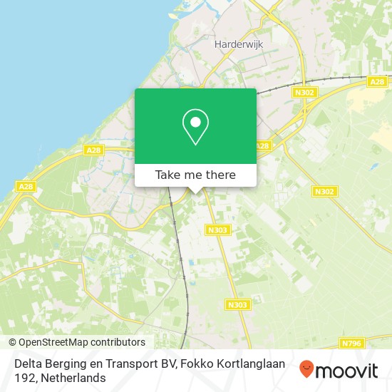 Delta Berging en Transport BV, Fokko Kortlanglaan 192 map