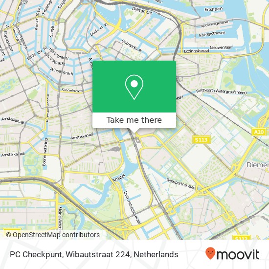 PC Checkpunt, Wibautstraat 224 map