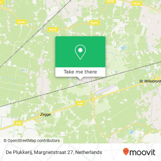 De Plukkerij, Margrietstraat 27 map