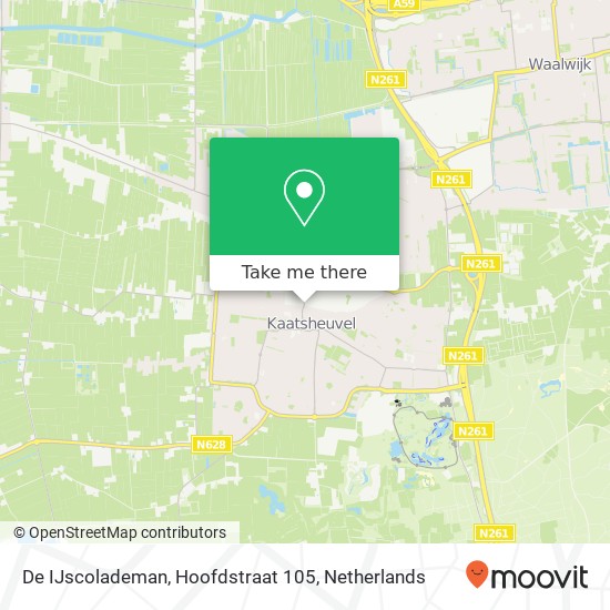 De IJscolademan, Hoofdstraat 105 map