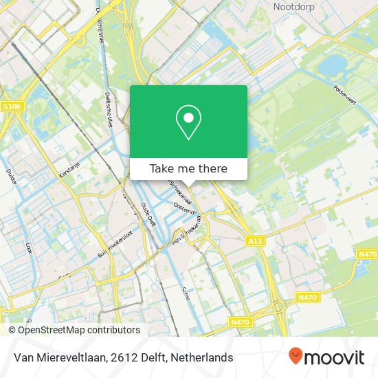 Van Miereveltlaan, 2612 Delft map