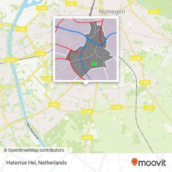 Hatertse Hei map