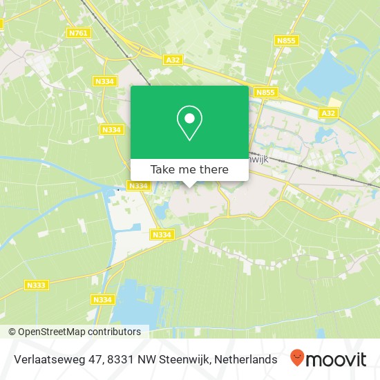 Verlaatseweg 47, 8331 NW Steenwijk Karte