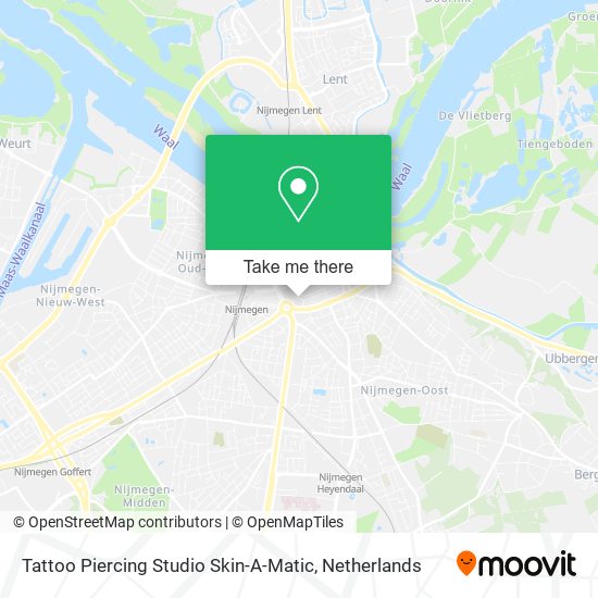 Tattoo Piercing Studio Skin-A-Matic map