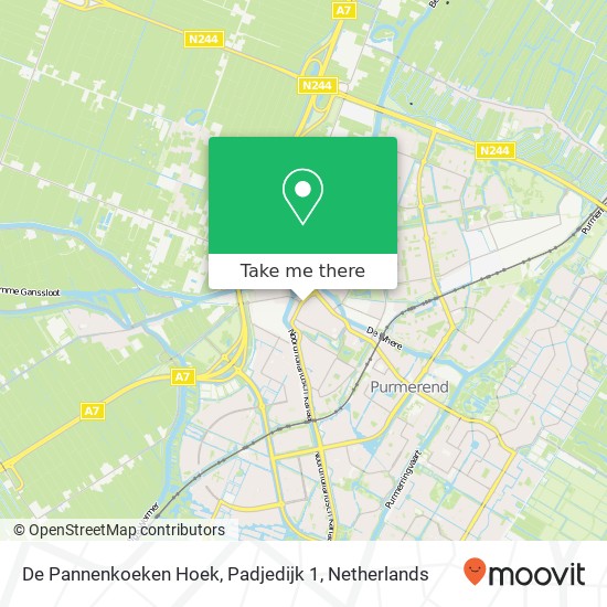 De Pannenkoeken Hoek, Padjedijk 1 map