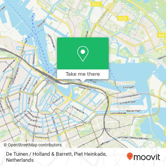 De Tuinen / Holland & Barrett, Piet Heinkade map