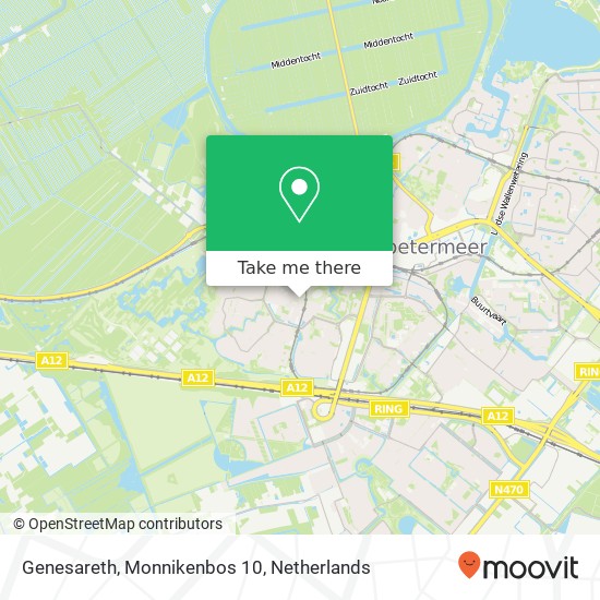 Genesareth, Monnikenbos 10 map