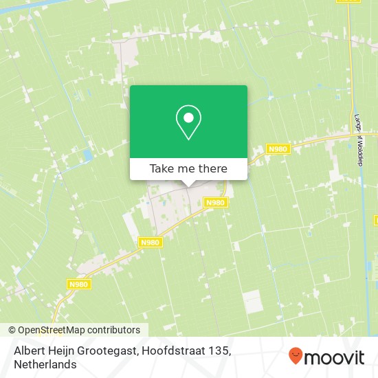 Albert Heijn Grootegast, Hoofdstraat 135 map