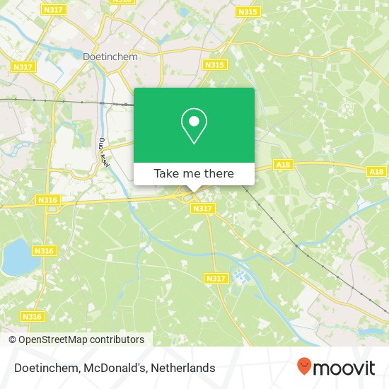 Doetinchem, McDonald's Karte